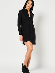 Superdry Studios Black Shirt Dress - Image 2 of 5
