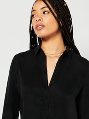 Superdry Studios Black Shirt Dress - Image 3 of 5