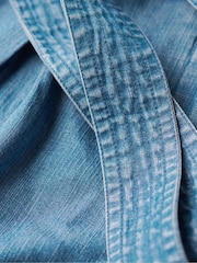 Superdry Blue Vintage Paperbag Shorts - Image 7 of 7