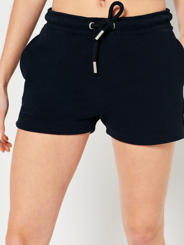 Blau - Superdry Jersey-Shorts aus Bio-Baumwolle mit Vintage-Logo - Bild 1 von 5