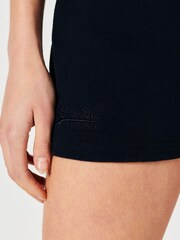 Blau - Superdry Jersey-Shorts aus Bio-Baumwolle mit Vintage-Logo - Bild 3 von 5