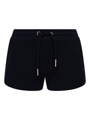 Blau - Superdry Jersey-Shorts aus Bio-Baumwolle mit Vintage-Logo - Bild 5 von 5