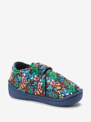 Marvel Avengers Grey Touch Fastening Cupsole Slippers - Image 2 of 4