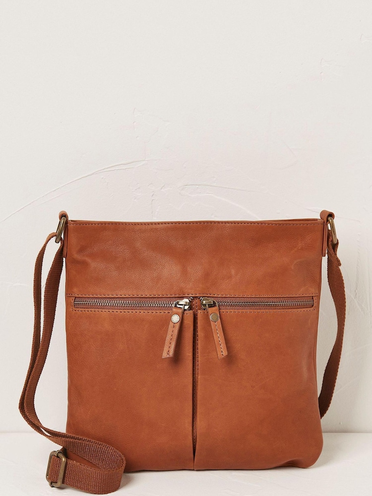 FatFace Ali Brown Cross-Body Bag - Image 1 of 4 FatFace Ali Brown Cross-Body Bag - Image 1 of 4