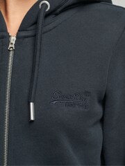 modra - Superdry s kapuco, zadrgo in izvezenim vintage logotipom  - Slika 10 iz 12