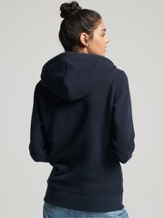 modra - Superdry s kapuco, zadrgo in izvezenim vintage logotipom  - Slika 4 iz 12