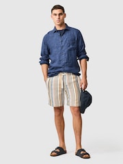 Rodd & Gunn Green Gifford Resort 7" Shorts - Image 3 of 5