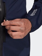 adidas Blue Terrex Skyclimb Gore Soft Shell Ski Touring Jacket - Image 6 of 7