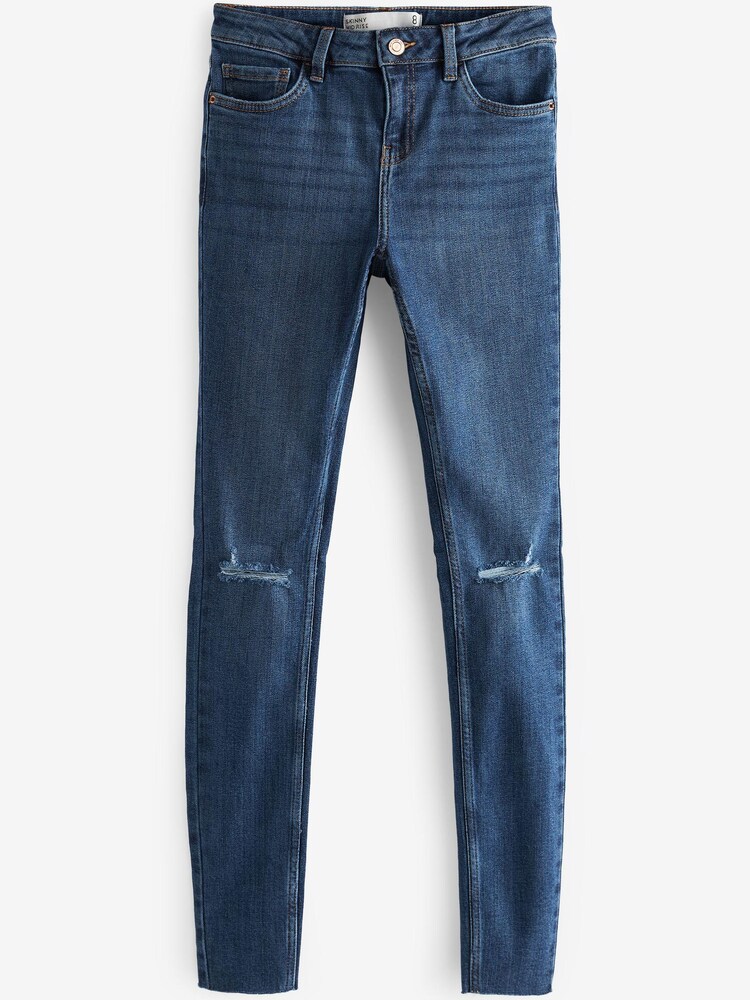 Dark Blue Ripped Skinny Jeans - Image 4 of 4