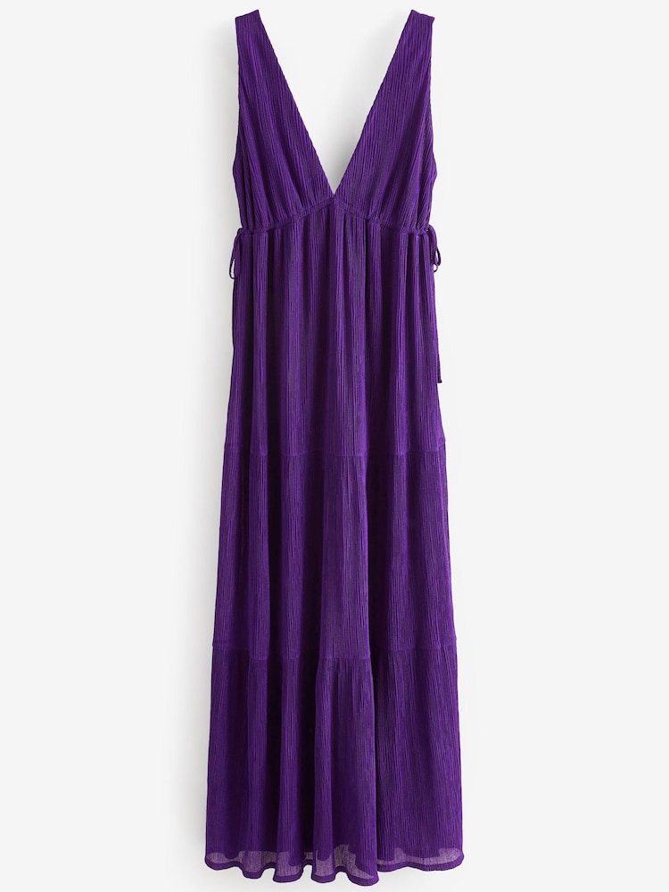 Purple Sleeveless Maxi Summer Dress - Image 1 of 1
