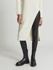 Reiss Black Thea Boots Leather Chelsea Boots - Image 1 of 7