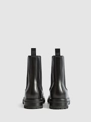 Reiss Black Thea Boots Leather Chelsea Boots - Image 5 of 7
