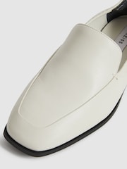 Reiss Off White Ainsley Leather Loafers - Image 4 of 7
