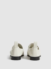 Reiss Off White Ainsley Leather Loafers - Image 5 of 7