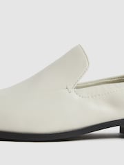 Reiss Off White Ainsley Leather Loafers - Image 6 of 7