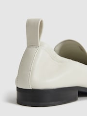 Reiss Off White Ainsley Leather Loafers - Image 7 of 7