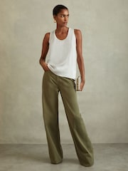 Reiss White Riley Silk Front Vest - Image 1 of 5