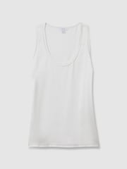 Reiss White Riley Silk Front Vest - Image 2 of 5
