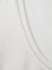 Reiss White Riley Silk Front Vest - Image 5 of 5
