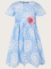 Monsoon Blue Mallory Embroidered Dress - Image 1 of 3