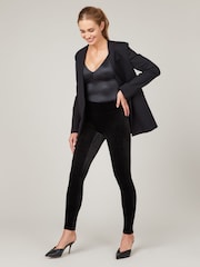 SPANX® Black Velvet Leggings - Image 1 of 4