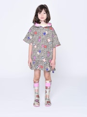 Marc Jacobs Leopard Print Hooded Frill Dress - Image 1 of 4