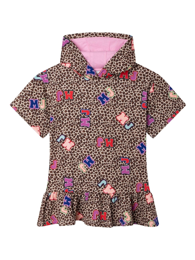 Marc Jacobs Leopard Print Hooded Frill Dress - Image 2 of 4 Marc Jacobs Leopard Print Hooded Frill Dress - Image 2 of 4