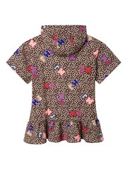 Marc Jacobs Leopard Print Hooded Frill Dress - Image 3 of 4
