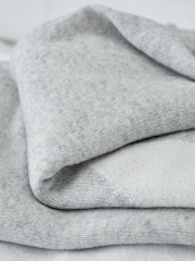 The White Company Baby Grey Star Luxury Cashmere Blanket - Image 2 of 4