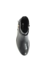 Pavers Black Buckle Ankle Boots - Image 4 of 5
