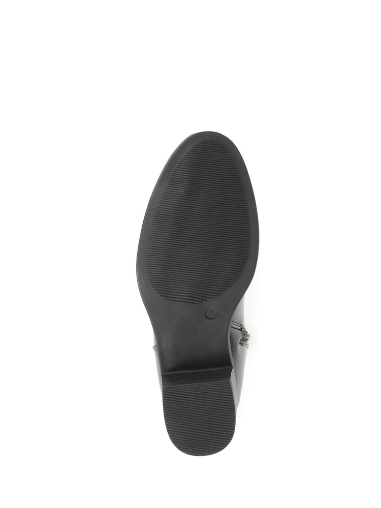 Pavers Black Buckle Ankle Boots - Image 5 of 5