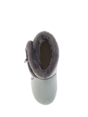 Pavers Grey Pavers Black Wide Fit Slipper Boots - Image 4 of 5