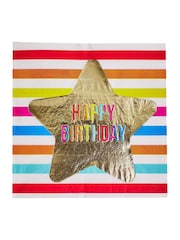 Party Pieces Natural Pack of 32 Shooting Star Party Napkins - Image 2 of 2