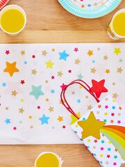 Party Pieces Natural Pack of 2 Shooting Star Tablecovers - Image 1 of 2