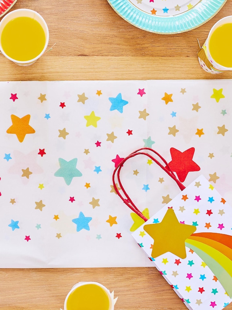Party Pieces Natural Pack of 2 Shooting Star Tablecovers - Image 1 of 2