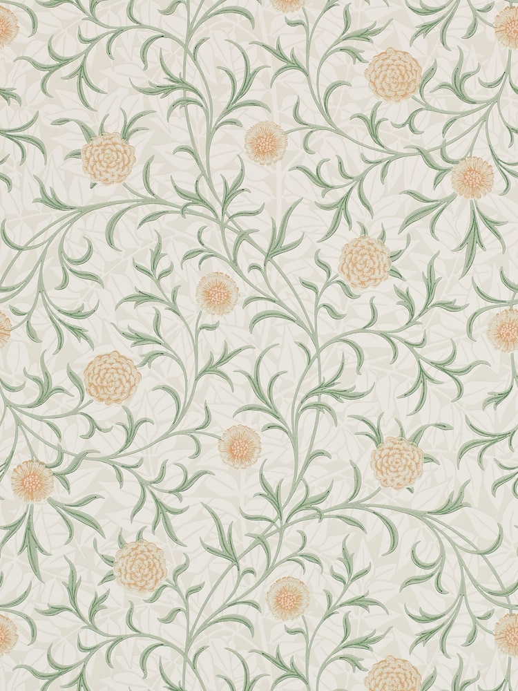 Morris & Co. Green Scroll 10.05M Wallpaper - Image 1 of 1 Morris & Co. Green Scroll 10.05M Wallpaper - Image 1 of 1