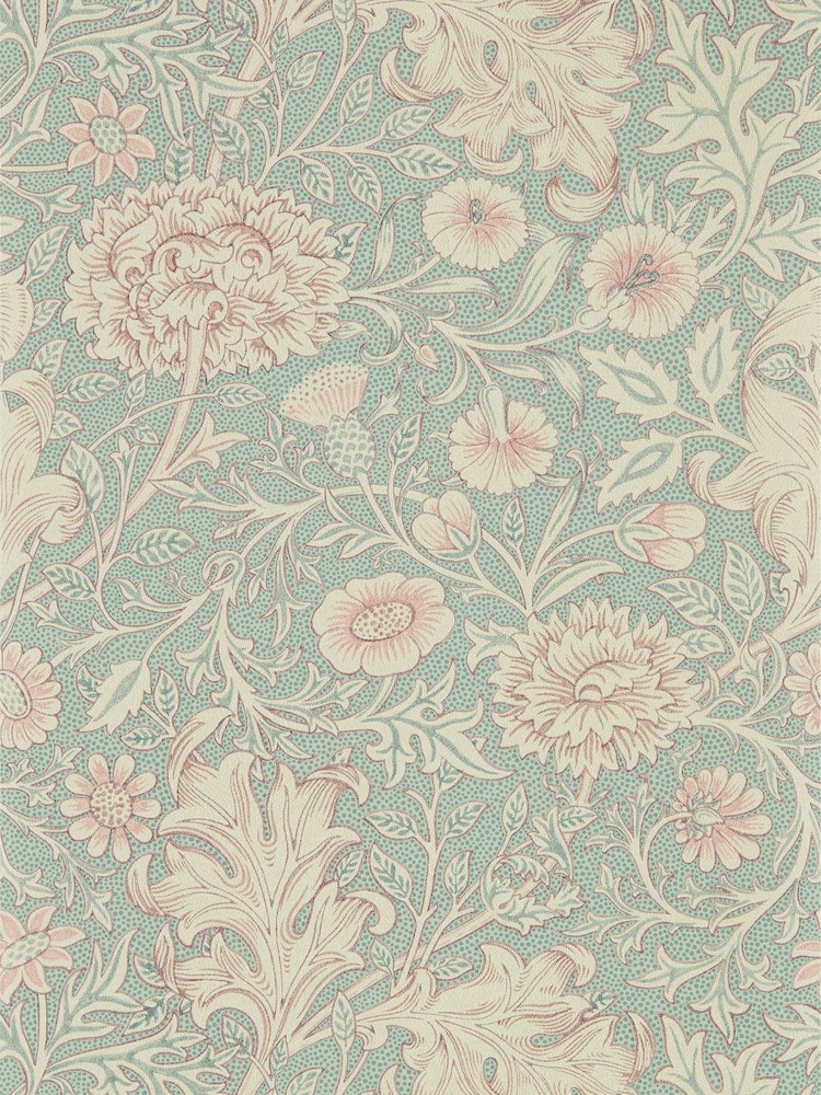 Morris & Co. Blue Double Bough 10.05M Wallpaper - Image 1 of 1