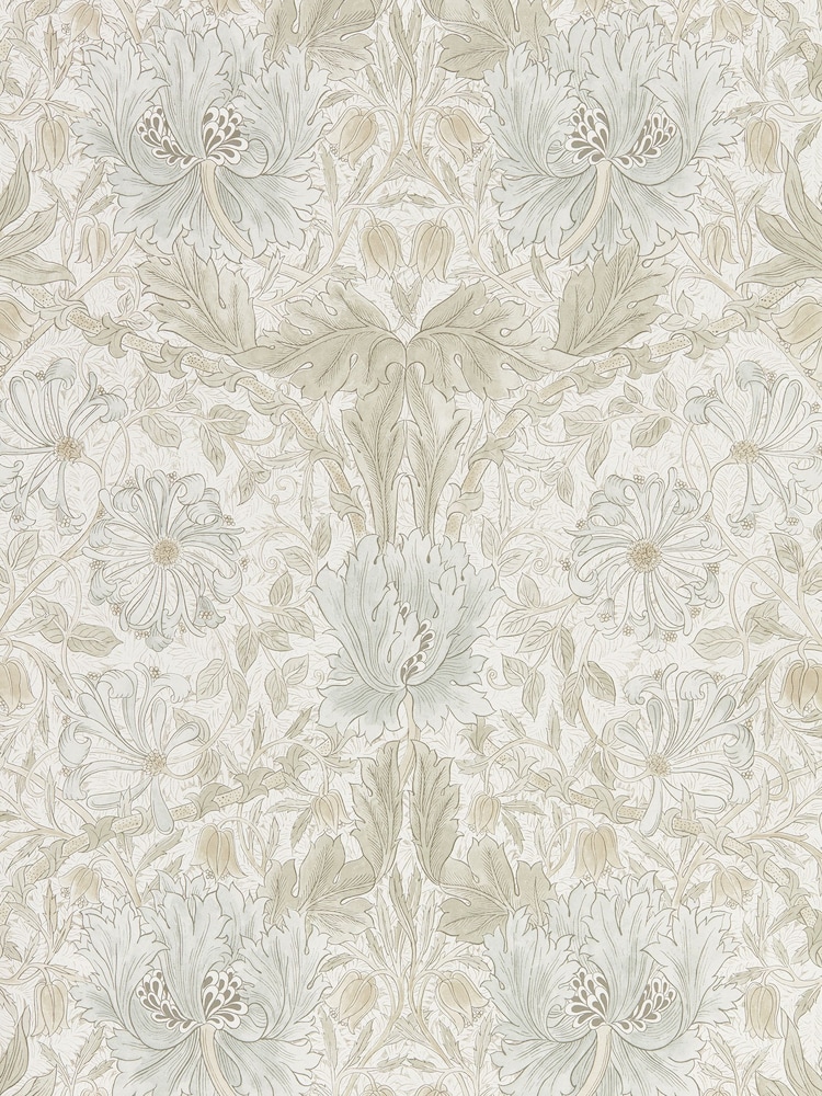 Morris & Co. Natural Pure Honeysuckle Tulip 10.05M Wallpaper - Image 1 of 1