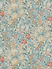 Morris & Co. Blue Golden Lily 10.05M Wallpaper - Image 1 of 1