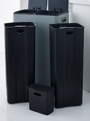 Charcoal Grey 60L 3 Compartment Recycling Soft Close Pedal Bin - Image 4 of 8