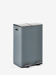 Charcoal Grey 60L 3 Compartment Recycling Soft Close Pedal Bin - Image 8 of 8