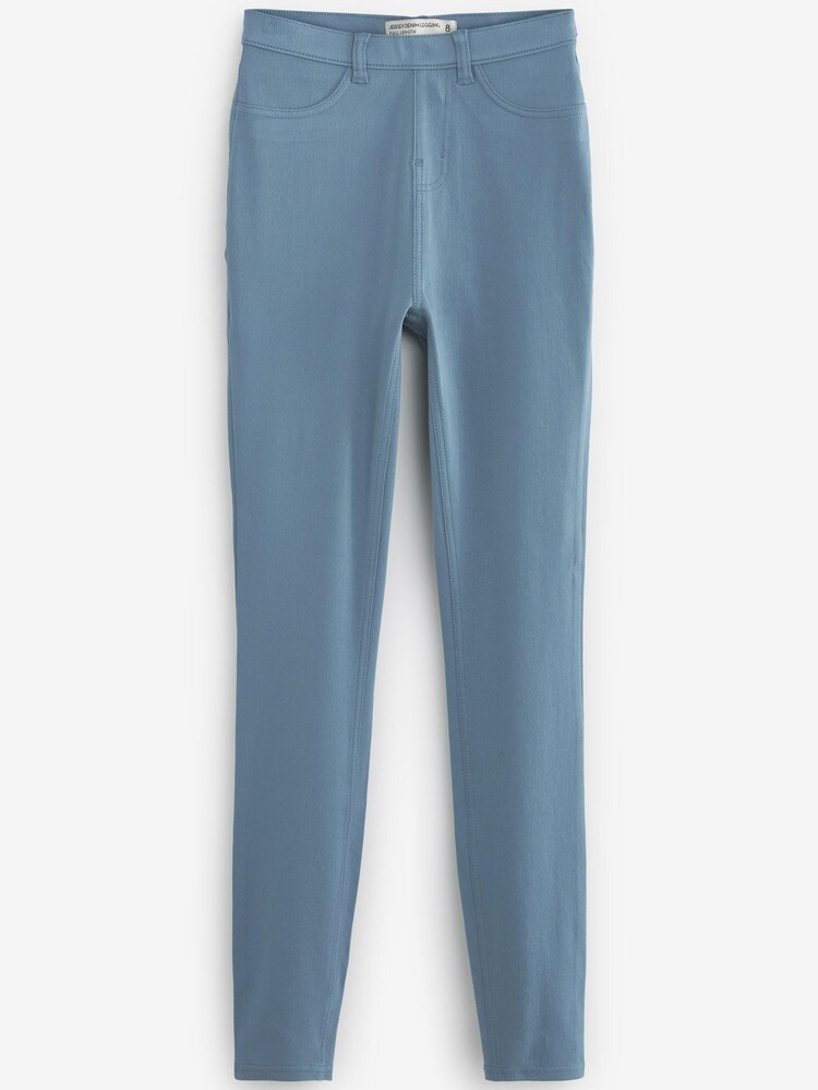 Petrol Blue Next Jersey Denim Leggings - Image 1 of 6