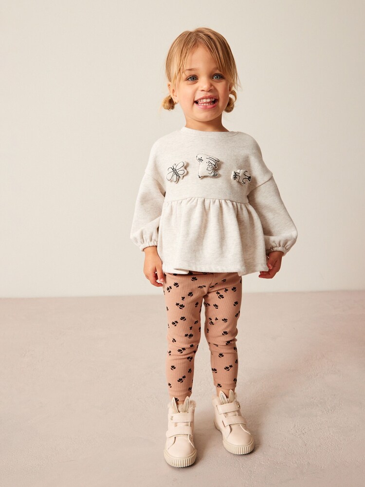 Neutral Top and Legging Set (3mths-7yrs) - Image 1 of 7
