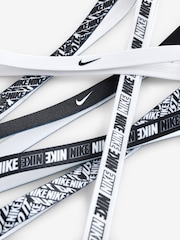 Nike White Printed Headbands 6Pk - Image 2 of 3