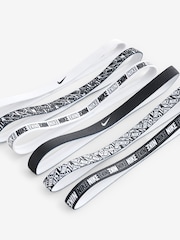Nike White Printed Headbands 6Pk - Image 3 of 3