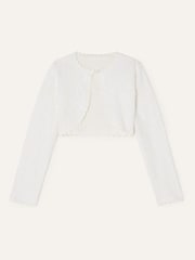 Monsoon Natural Lace 100% Cotton Cardigan - Image 1 of 3