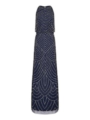 Adrianna Papell Beaded Halter Gown - Image 6 of 6