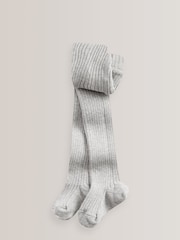 Grey Cotton Rich Rib Tights - Image 1 of 1