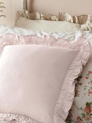 Laura Ashley Blush Pink Idina Ruffle Cushion - Image 1 of 2