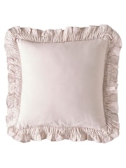 Laura Ashley Blush Pink Idina Ruffle Cushion - Image 2 of 2